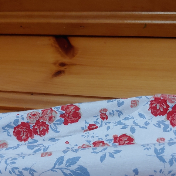 Cotton pleat front A line flowery dress size XL - Picture 3 of 6